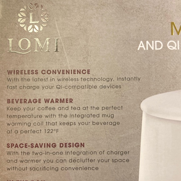 Lomi 2-in-1 Smart Warmer and Qi Wireless Charger to Keep Tea, Coffee Warm - Picture 7 of 11